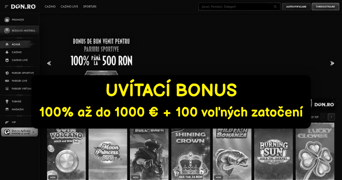 Don Casino - Najlepšie Sloty a Bonusy Online | Slovensko